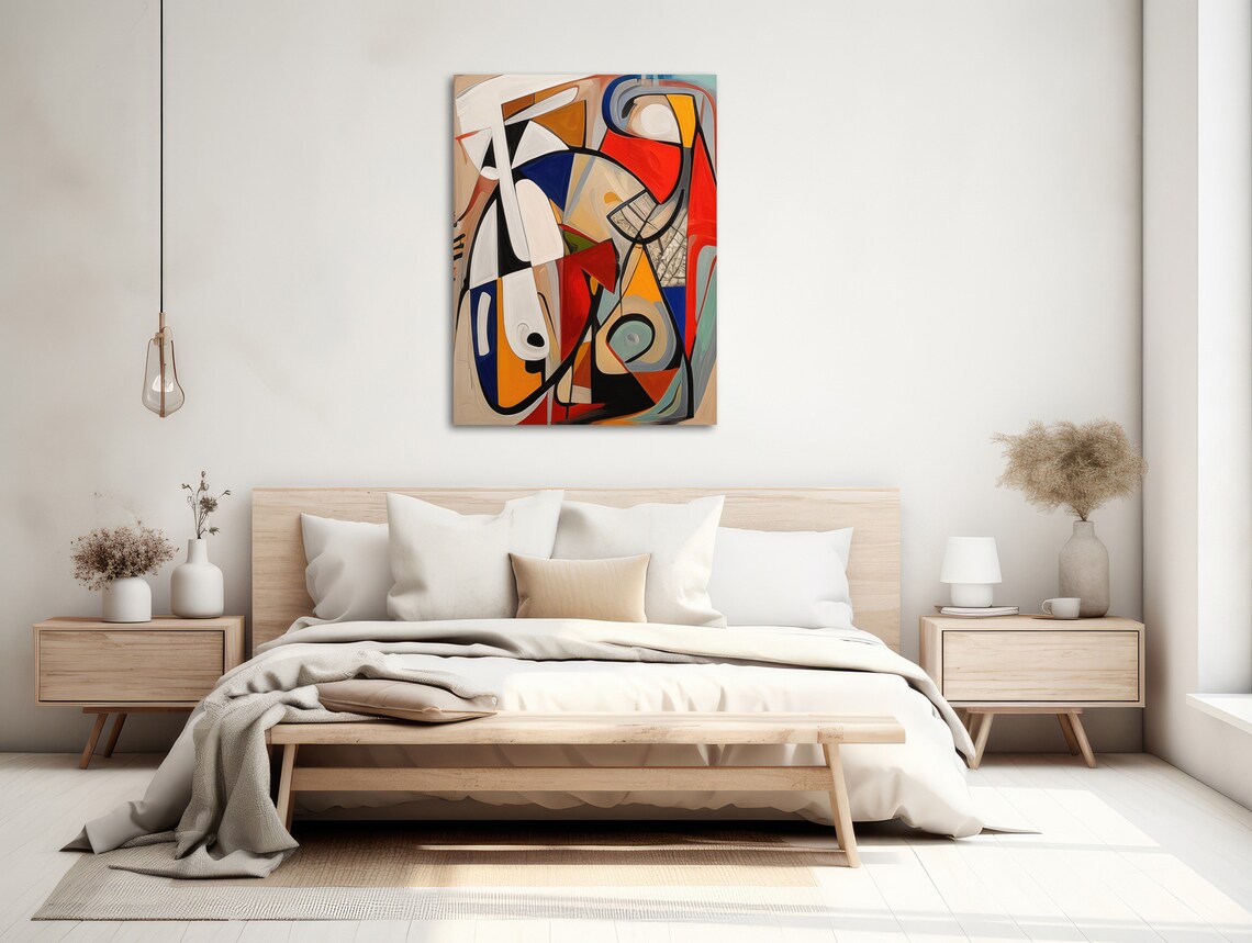 Tonal Trek Abstract Expressionist Wall Art Print - Image 2