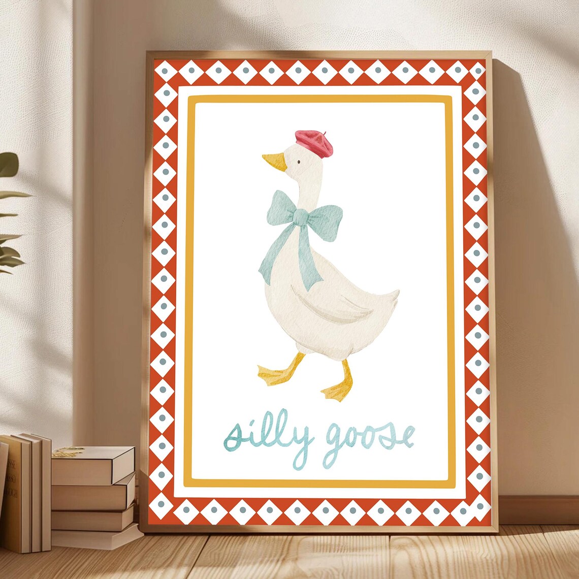 Silly Goose Apartment Decor Poster Print