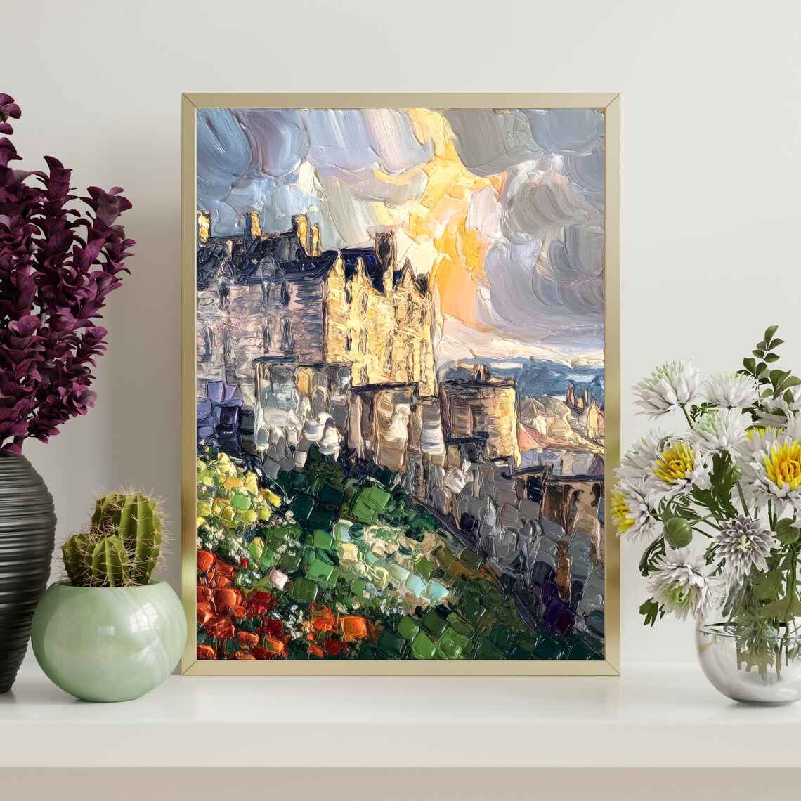 Edinburgh Castle Scotland Travel Poster, Historic Landmark - Image 4