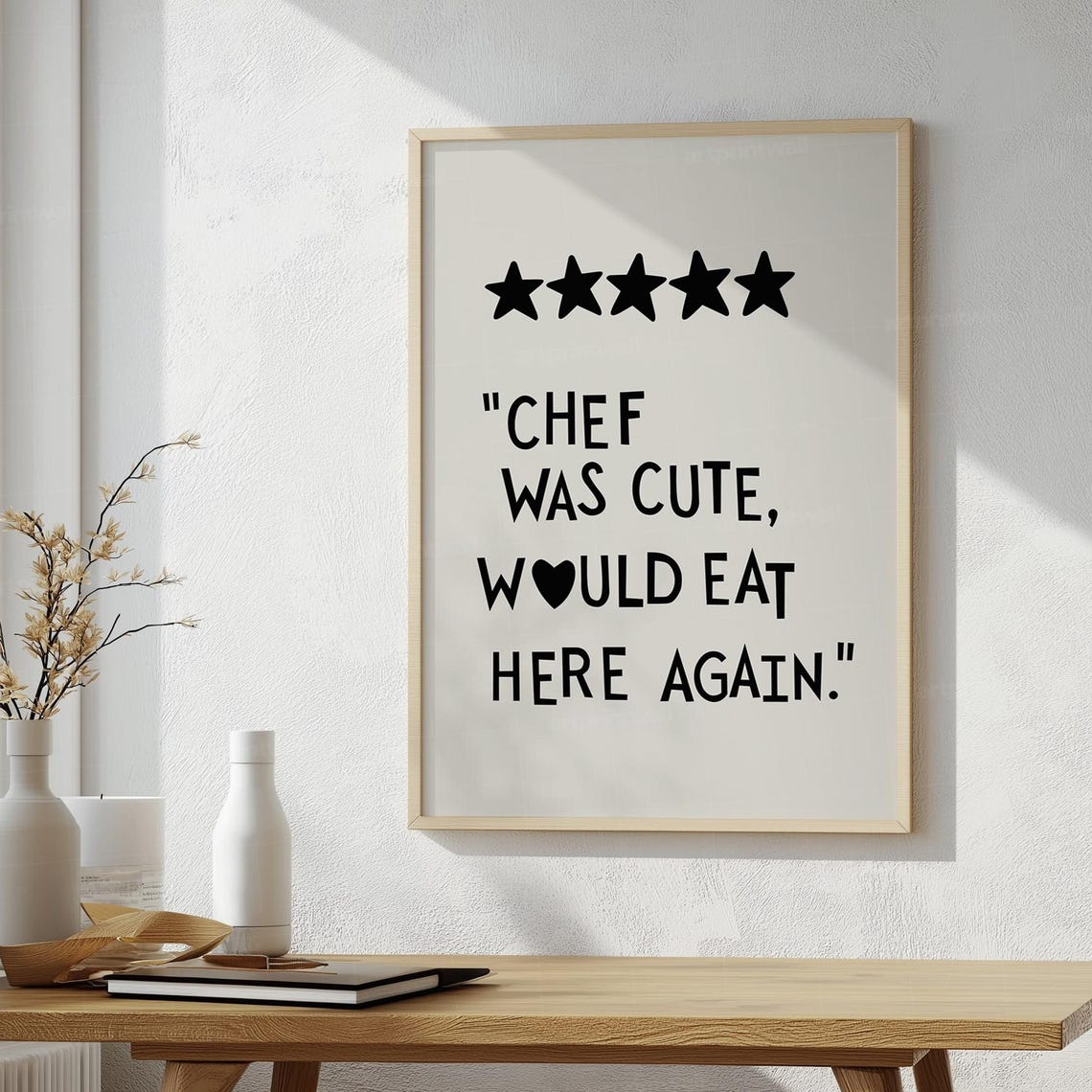 Chef Was Cute Would Eat Here Again Black Star Kitchen Poster