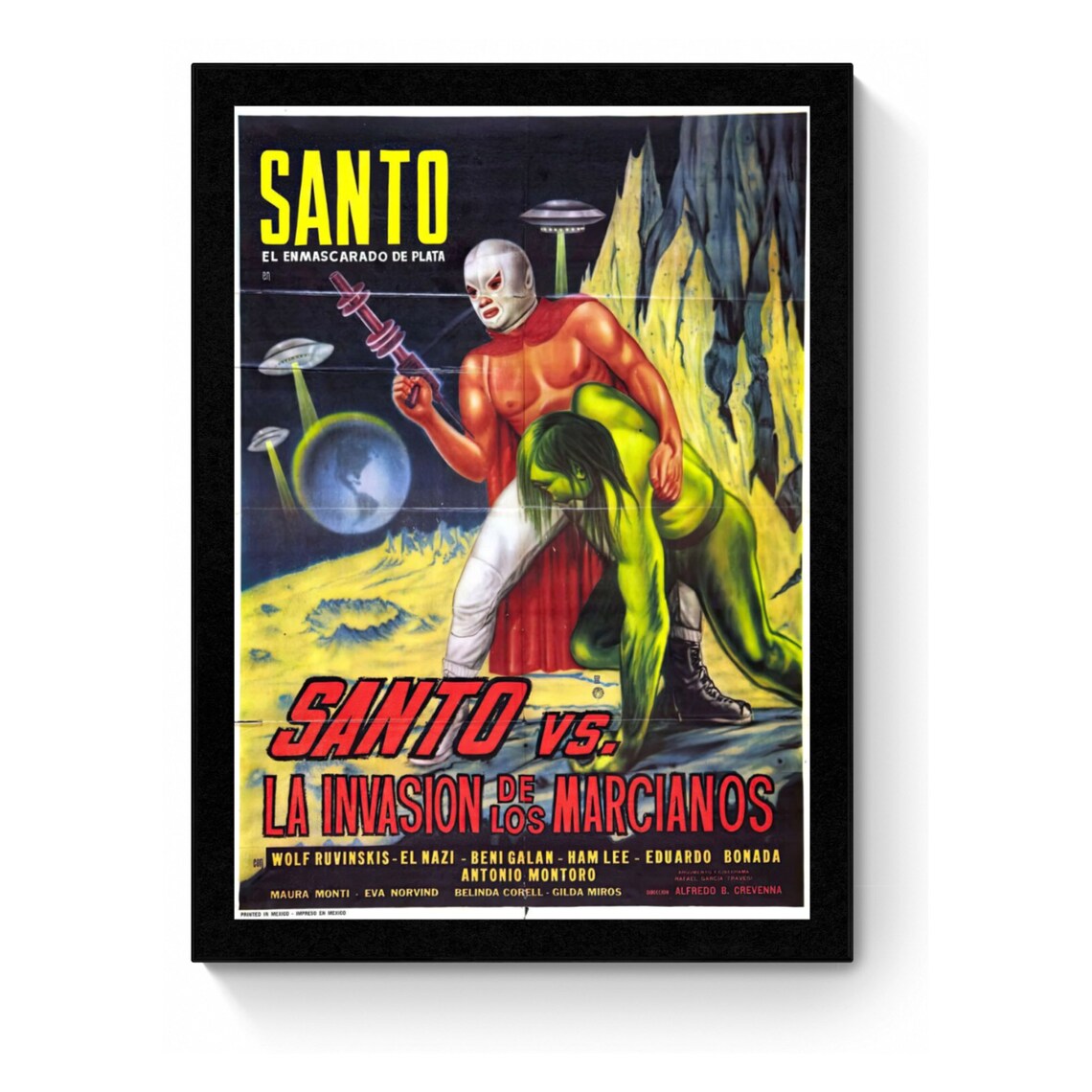 El Santo Vintage Movie Poster, Remastered Art Print