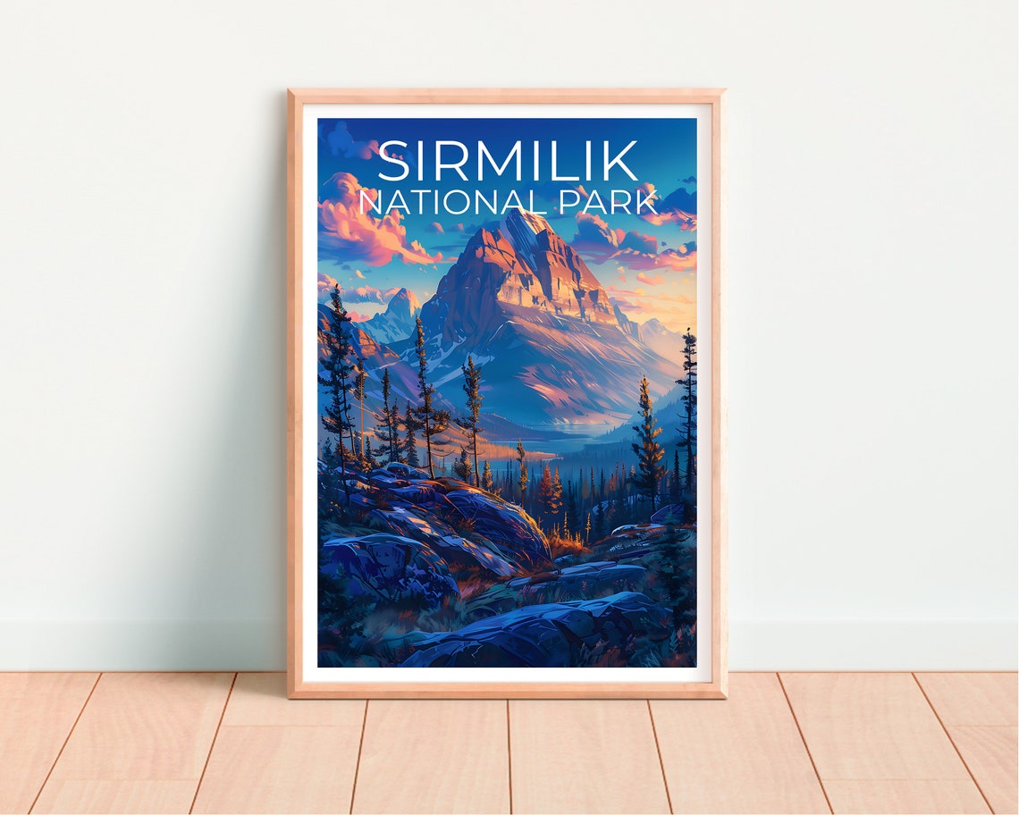 Sirmilik National Park Canada Arctic Peak Pines Sunset Vista Poster - Image 4