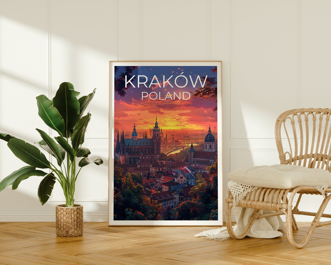 Krakow, Poland Travel Poster, Europe Art Print - Image 2