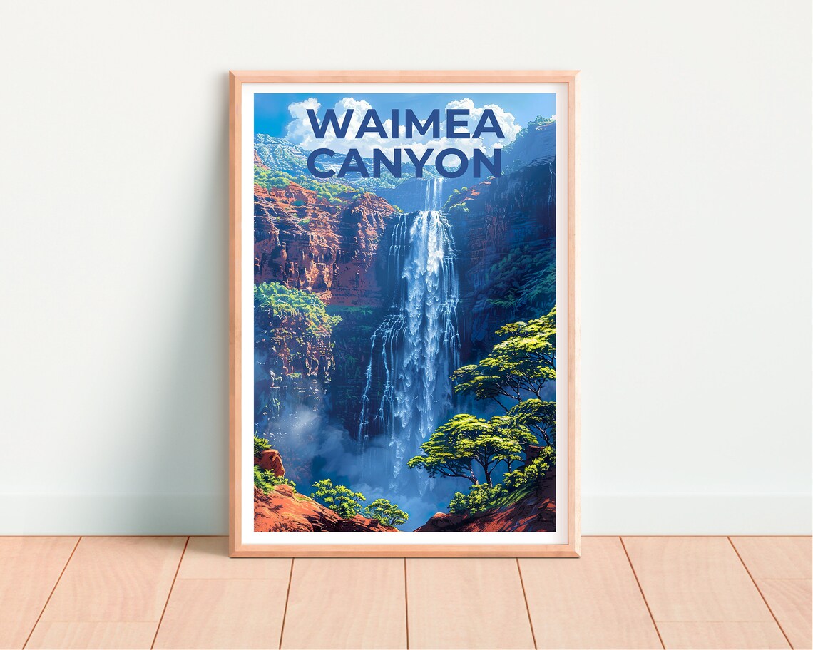 Waimea Canyon, Hawaii Travel Poster for Home Decor - Image 4