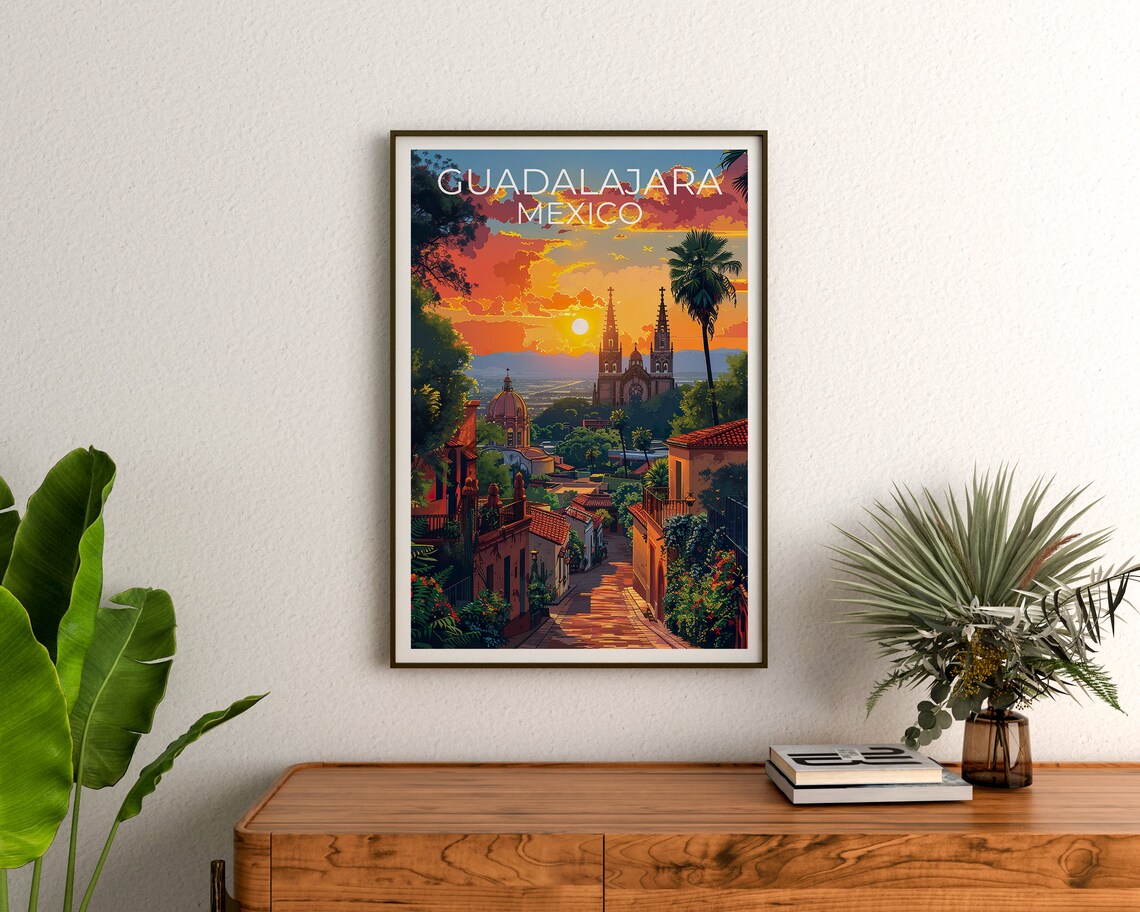 Guadalajara Travel Poster, Mexico Art Print - Image 3
