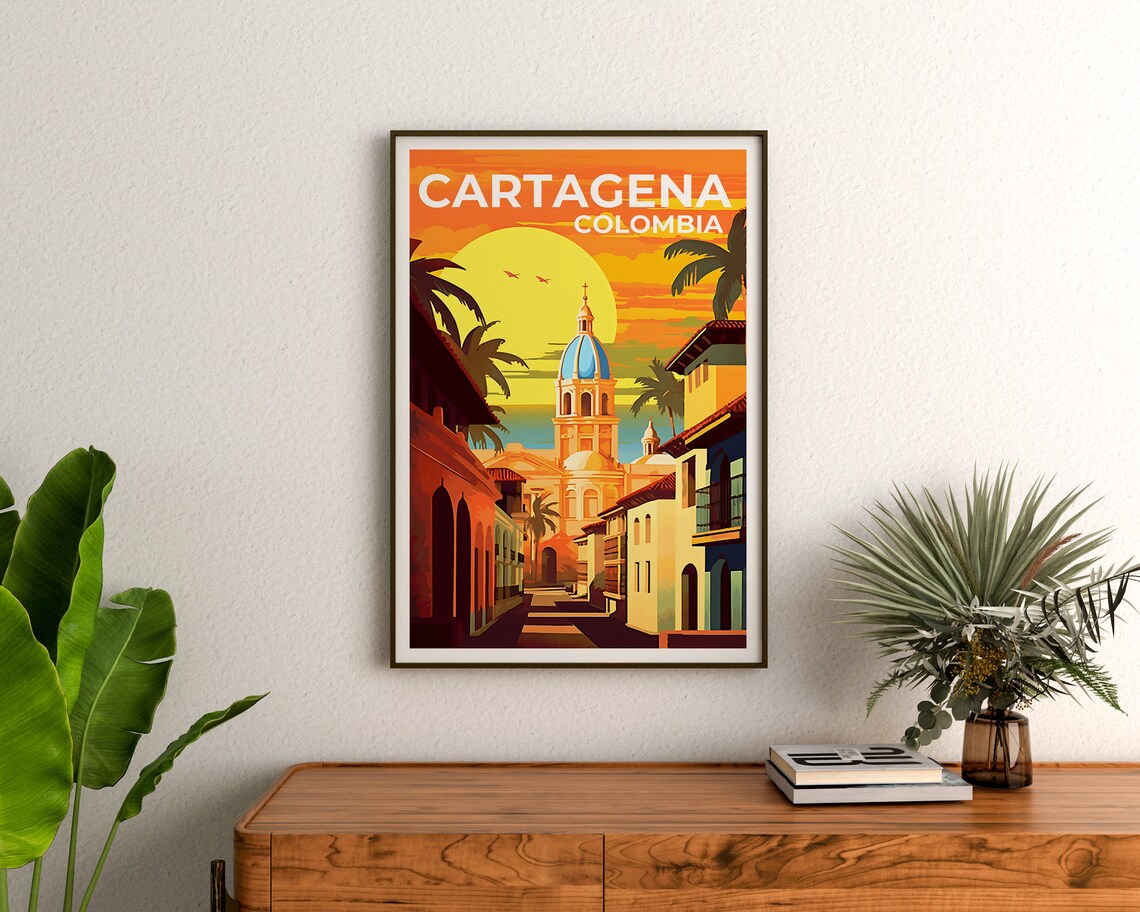 Cartagena Travel Poster, Colombia City Art Print - Image 3