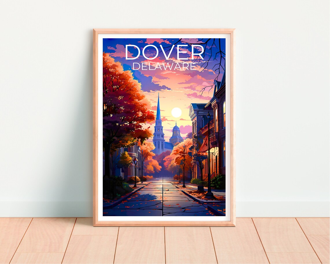Dover Delaware Travel Poster, Delaware Art Print - Image 4