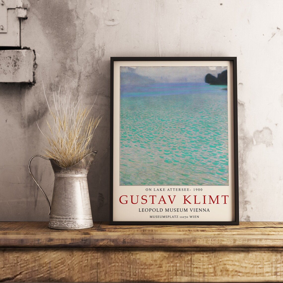 Gustav Klimt Attersee Vintage Exhibition Poster - Image 2