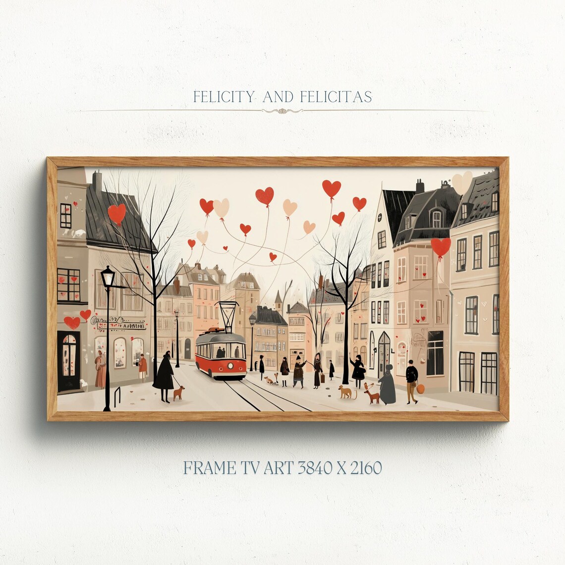 Frame TV Art Whats Included Info Card with Tram Street Art Print - Image 6