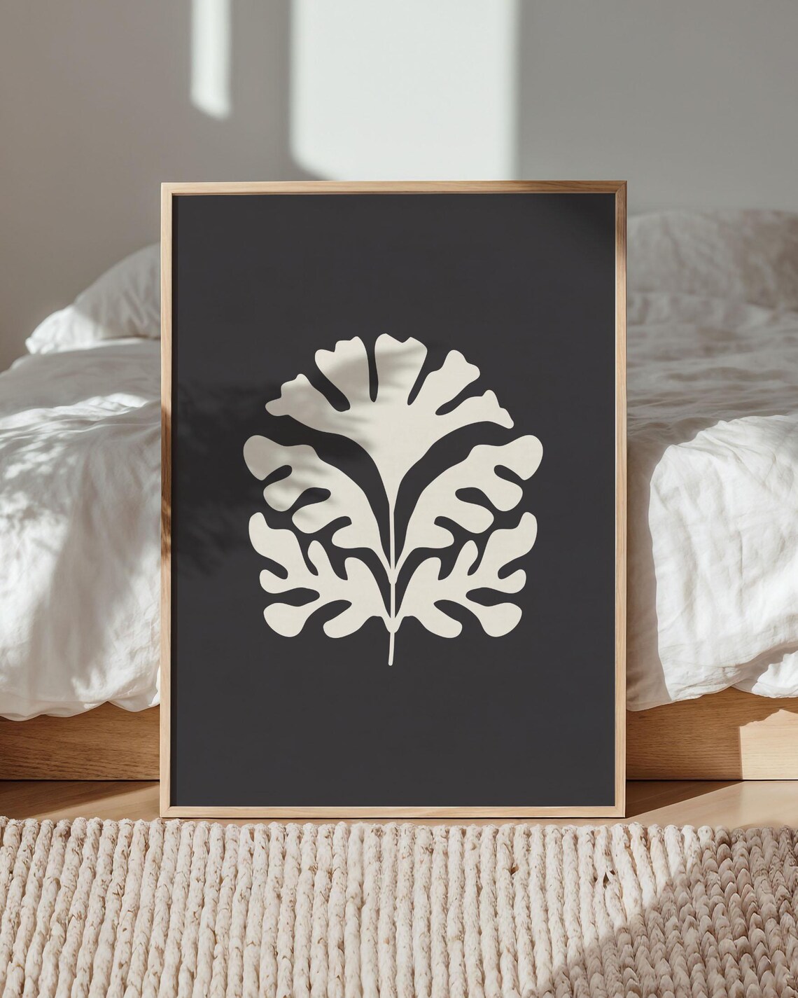 Abstract Plant Poster, Boho Botanical Wall Art