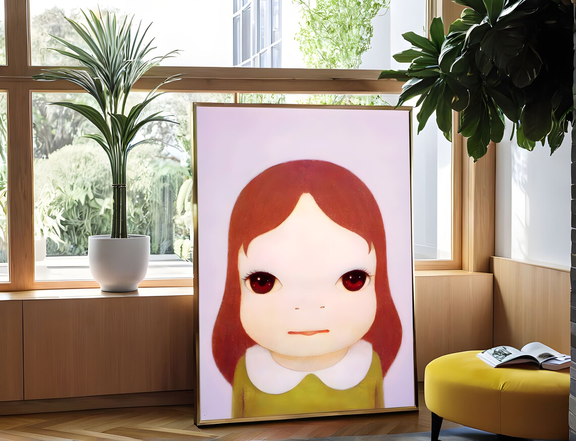 Yoshitomo Nara Silly Me Somber Girl Close-Up Portrait Poster - Image 4