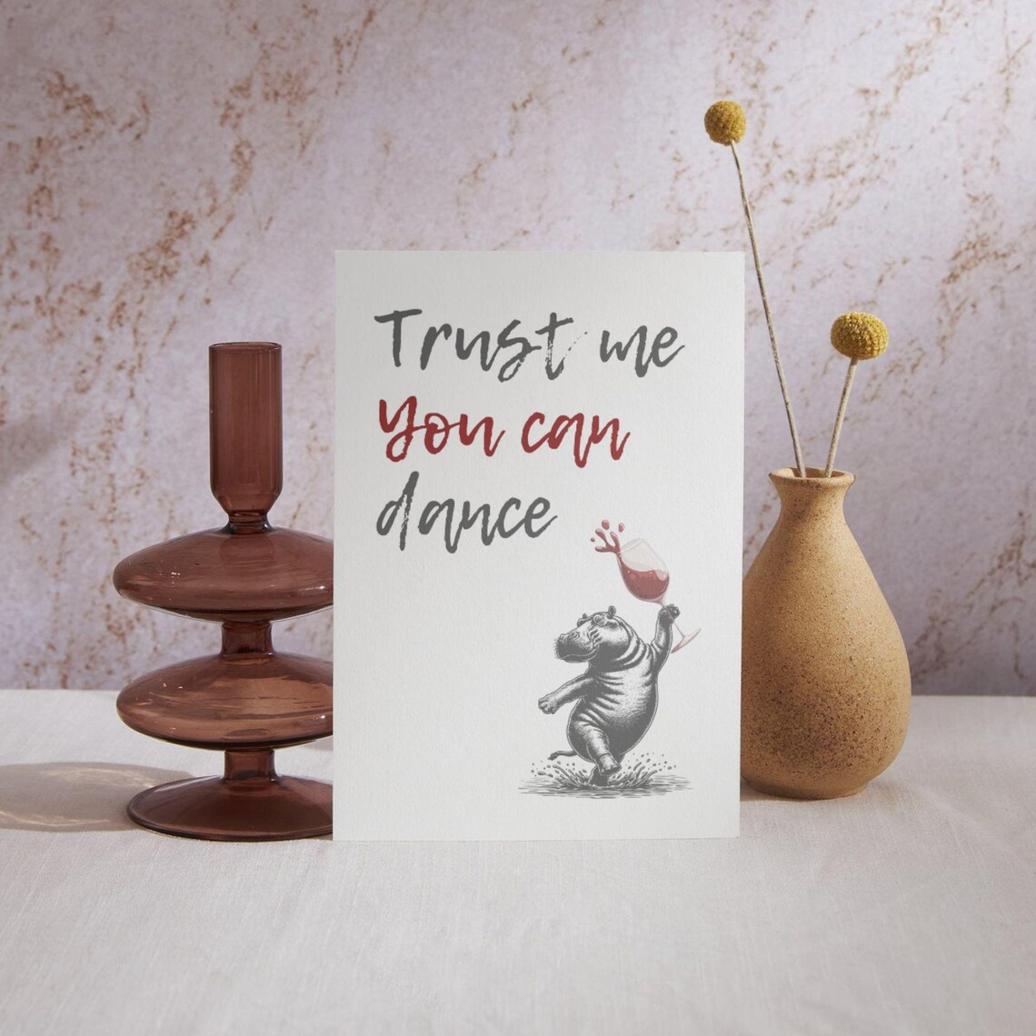 Trust Me You Can Dance Funny Quote, Typography Poster - Image 2