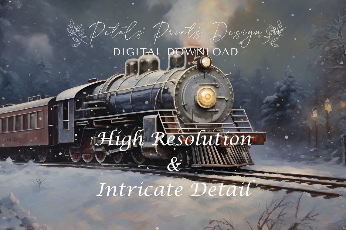 Christmas Wall Decor Rustic Christmas Art Poster - Image 3