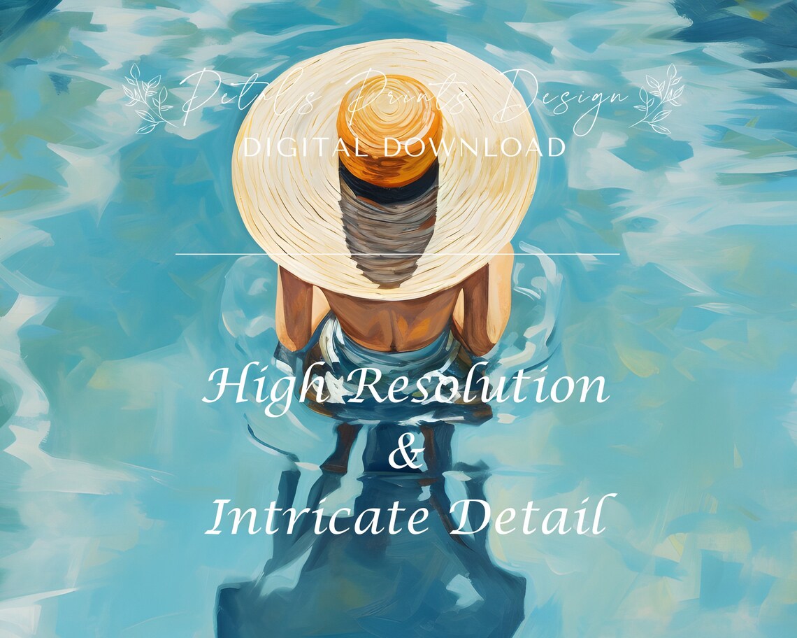 Vintage Beach Print, Abstract Coastal Wall Art - Image 3