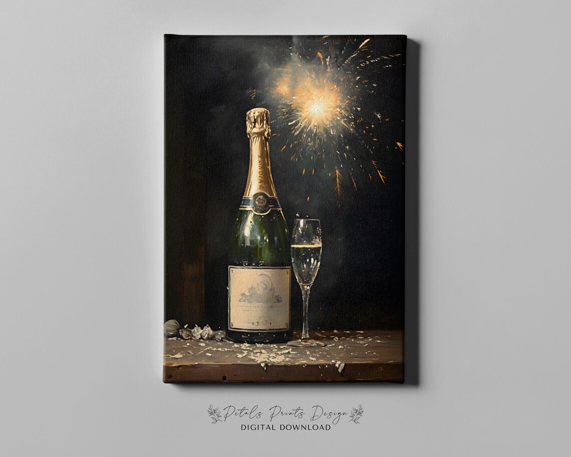 New Year 2024 Party Decor Wall Art Print - Image 4