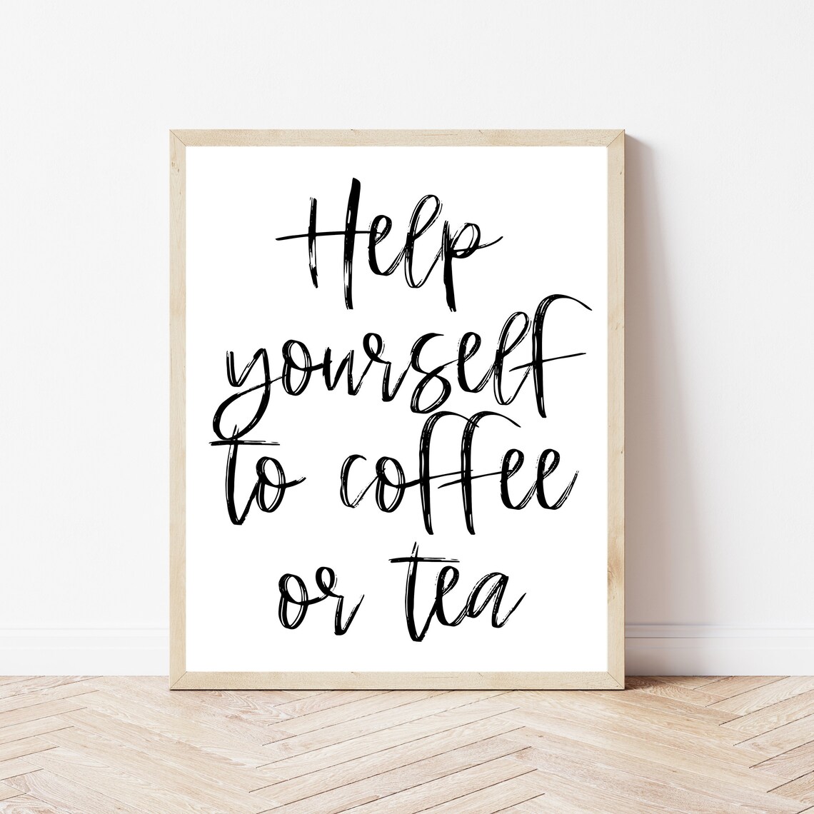 Coffee And Tea Sign, Hair Salon Decor Wall Art
