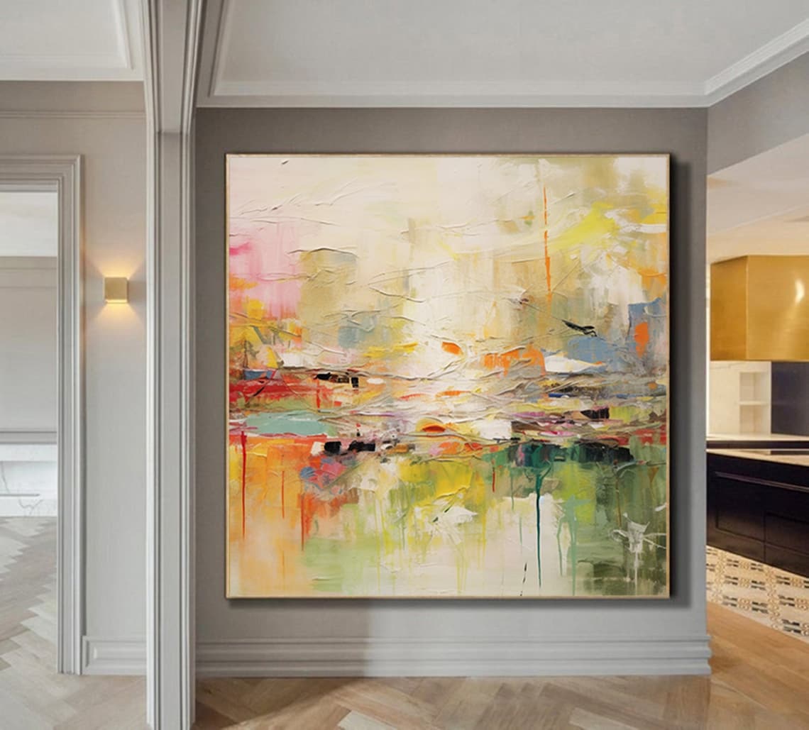 Colorful Abstract Art Print, Modern Living Room - Image 6