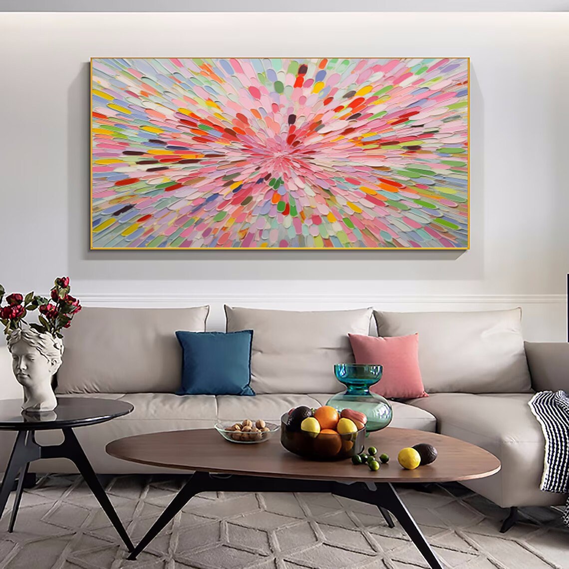 Colorful Flower Abstract Art Print, Botanical Decor - Image 5
