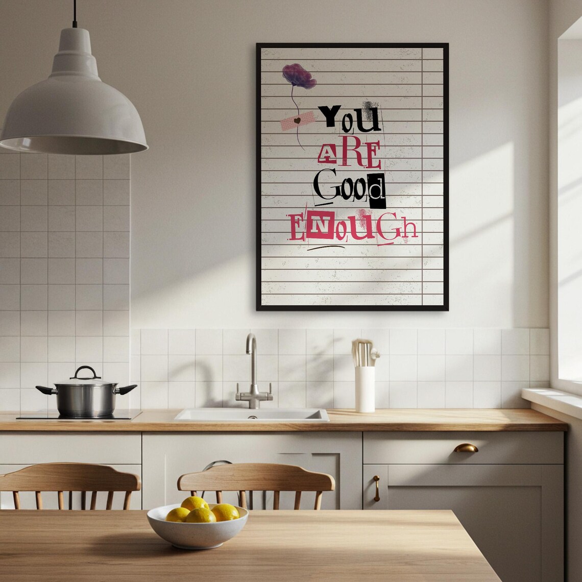 You Are Good Enough Motivational Quote Print - Image 3