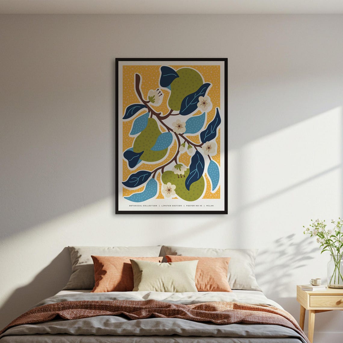 Pear Branch Modern Botanical Art Print