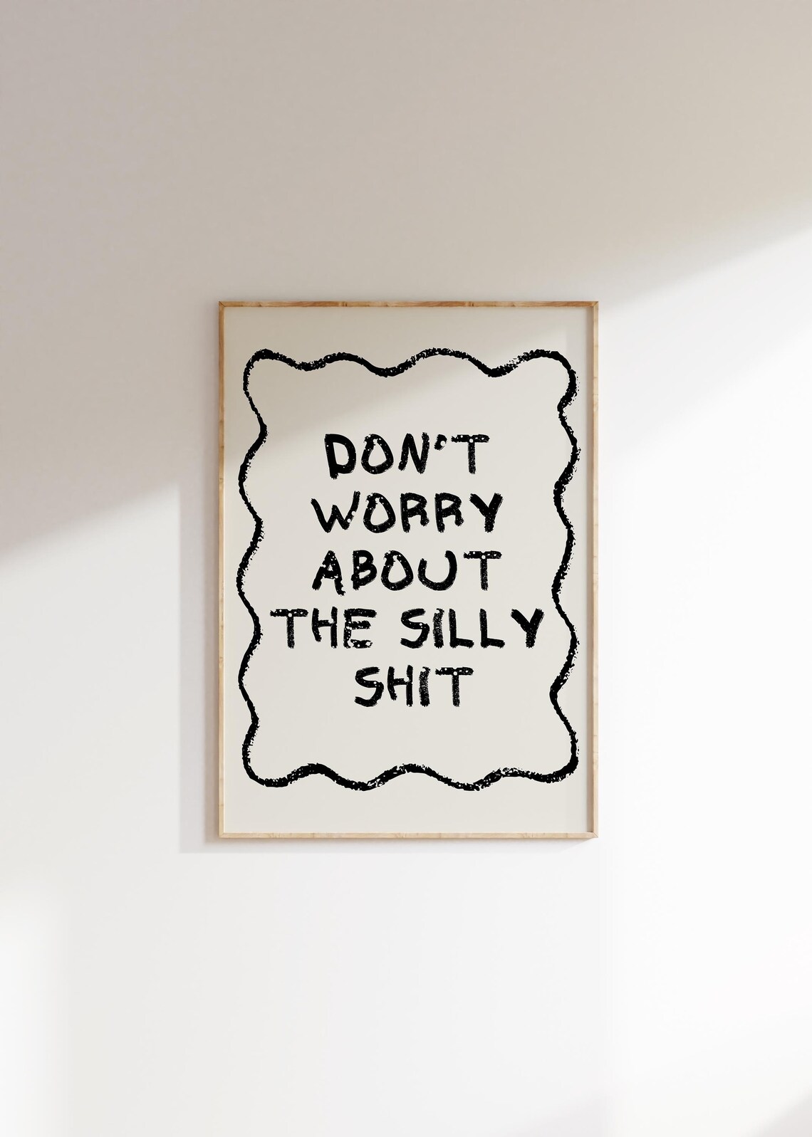 Dont Worry About The Silly Shit, Funny Office Decor - Image 2