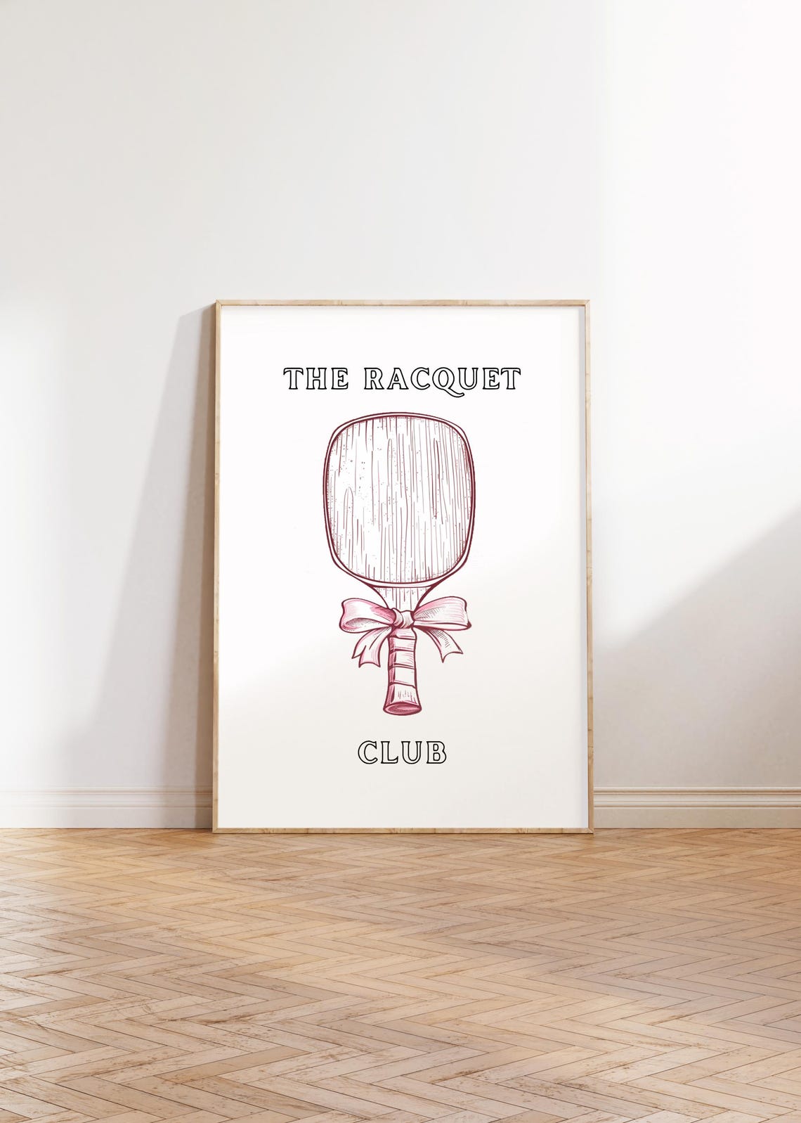 The Racquet Club Girly Tennis Print Country Club Aesthetic Wall Art Retro Sport Poster Coquette Room Decor Tennis Art - Image 2