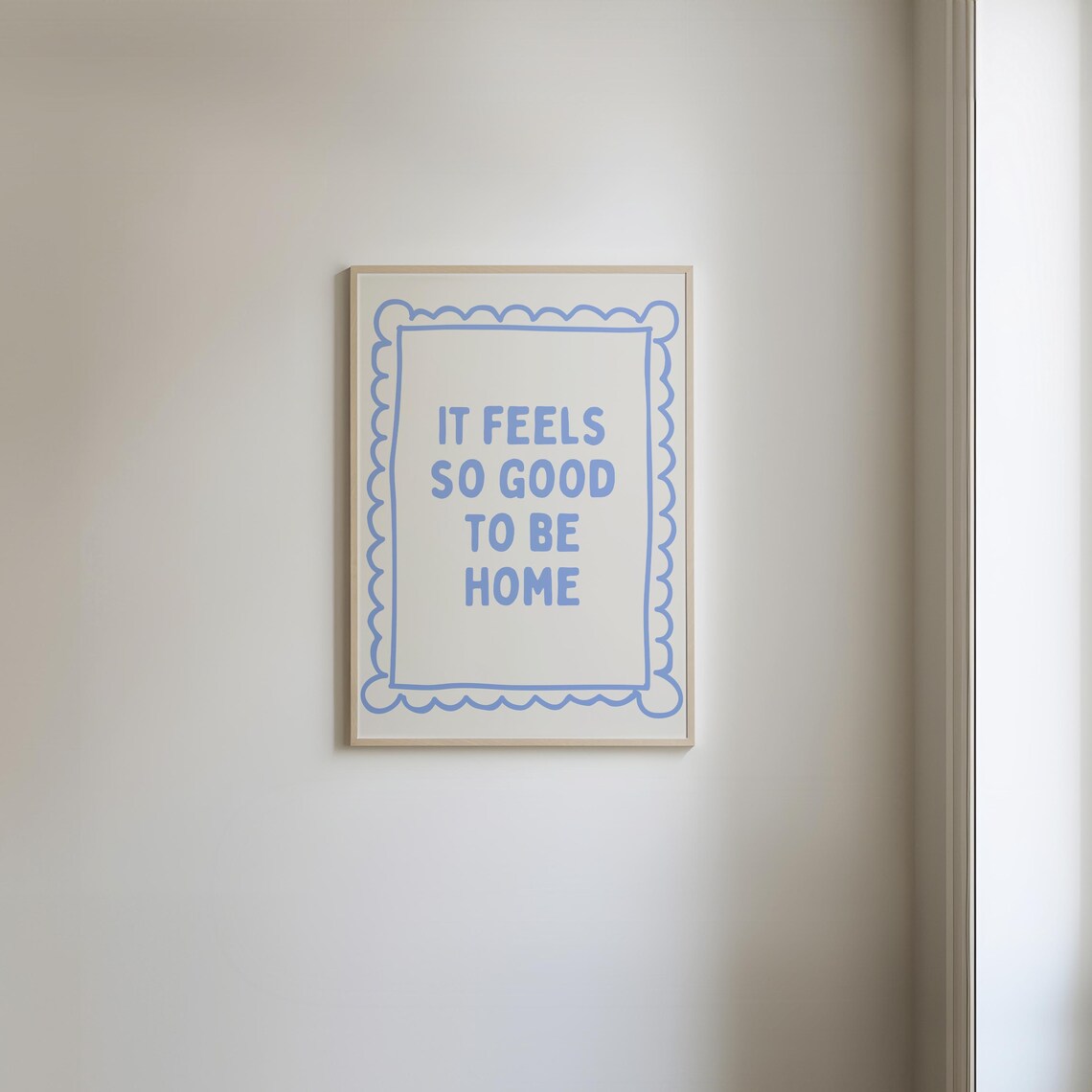 It Feels So Good To Be Home Retro Quote Art Print - Image 4