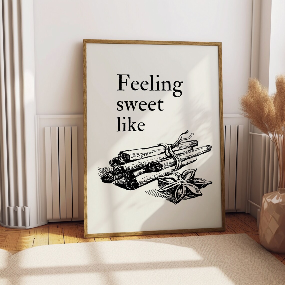 Feeling Sweet Like Cinnamon Sticks Vintage Kitchen Quote Poster - Image 5