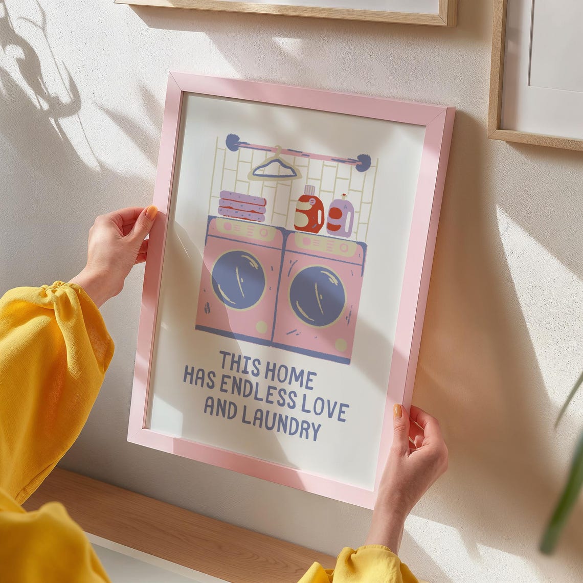 This Home Has Endless Love And Laundry Cute Laundry Room Poster - Image 4