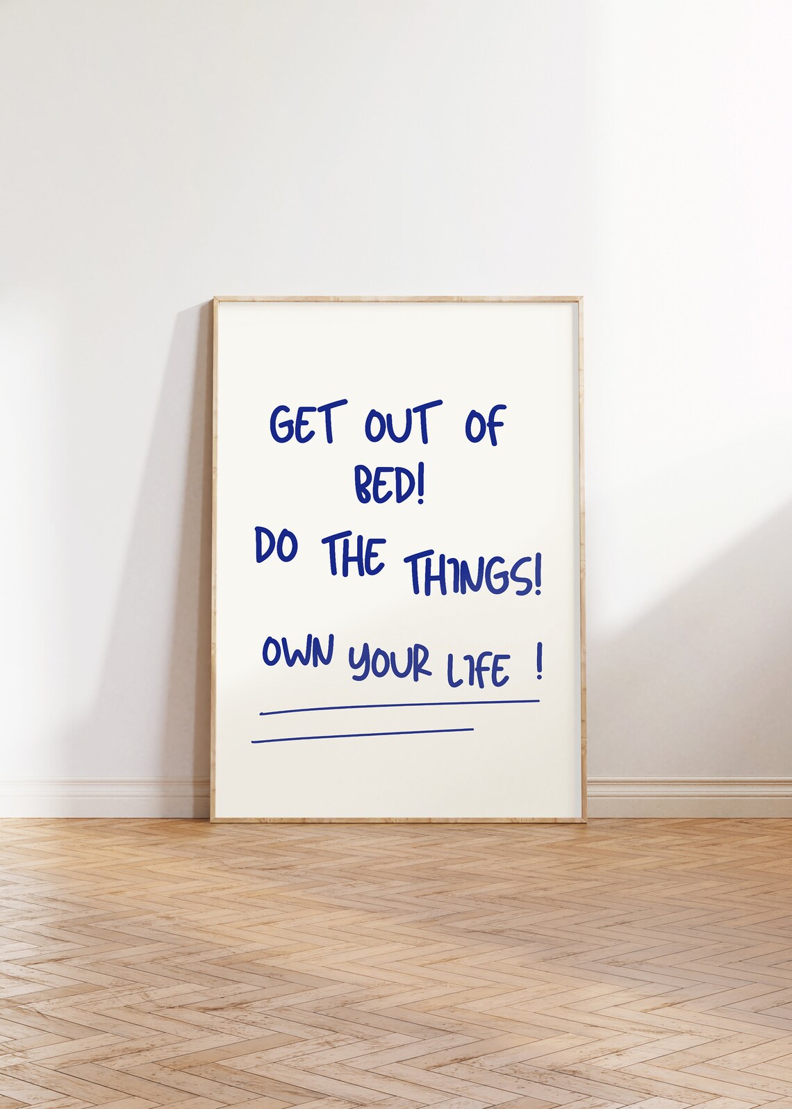 Get Out Of Bed, Do The Things Quote Art Print - Image 5