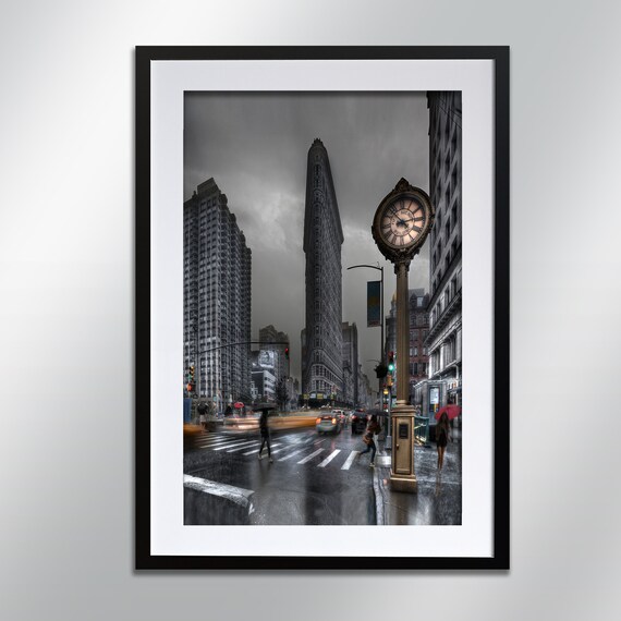 New York Rain Signed Print Architecture Wall Art Cityscape Photography
