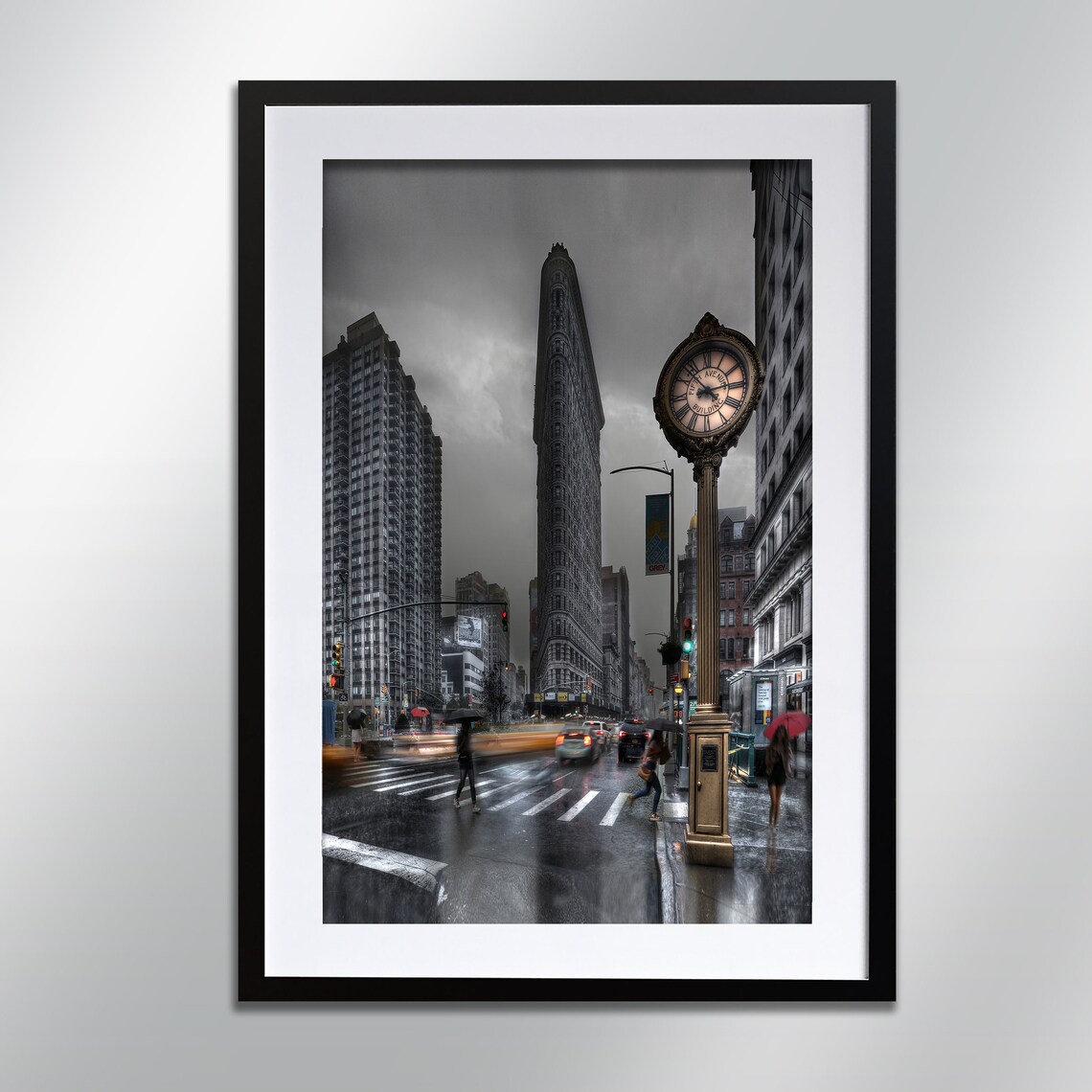 New York Rain Signed Print Architecture Wall Art Cityscape Photography