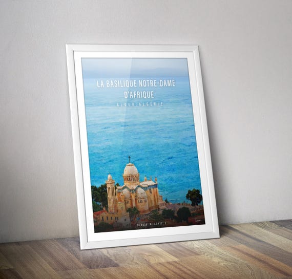 Poster Basilica Of Our Lady Algiers I Algeria