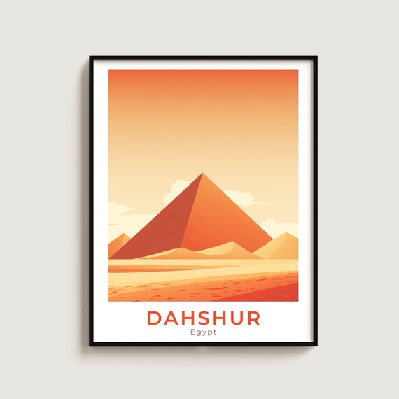 Dahshur Travel Print Wall Art Gift Egypt Poster Home Decor Lovers Hanging