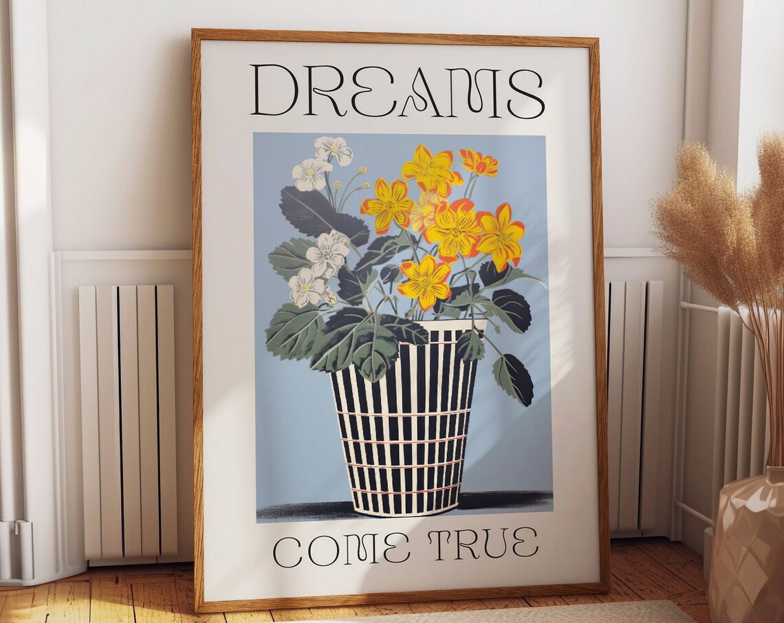 Flower Vase Floral Art, Dreams Come True