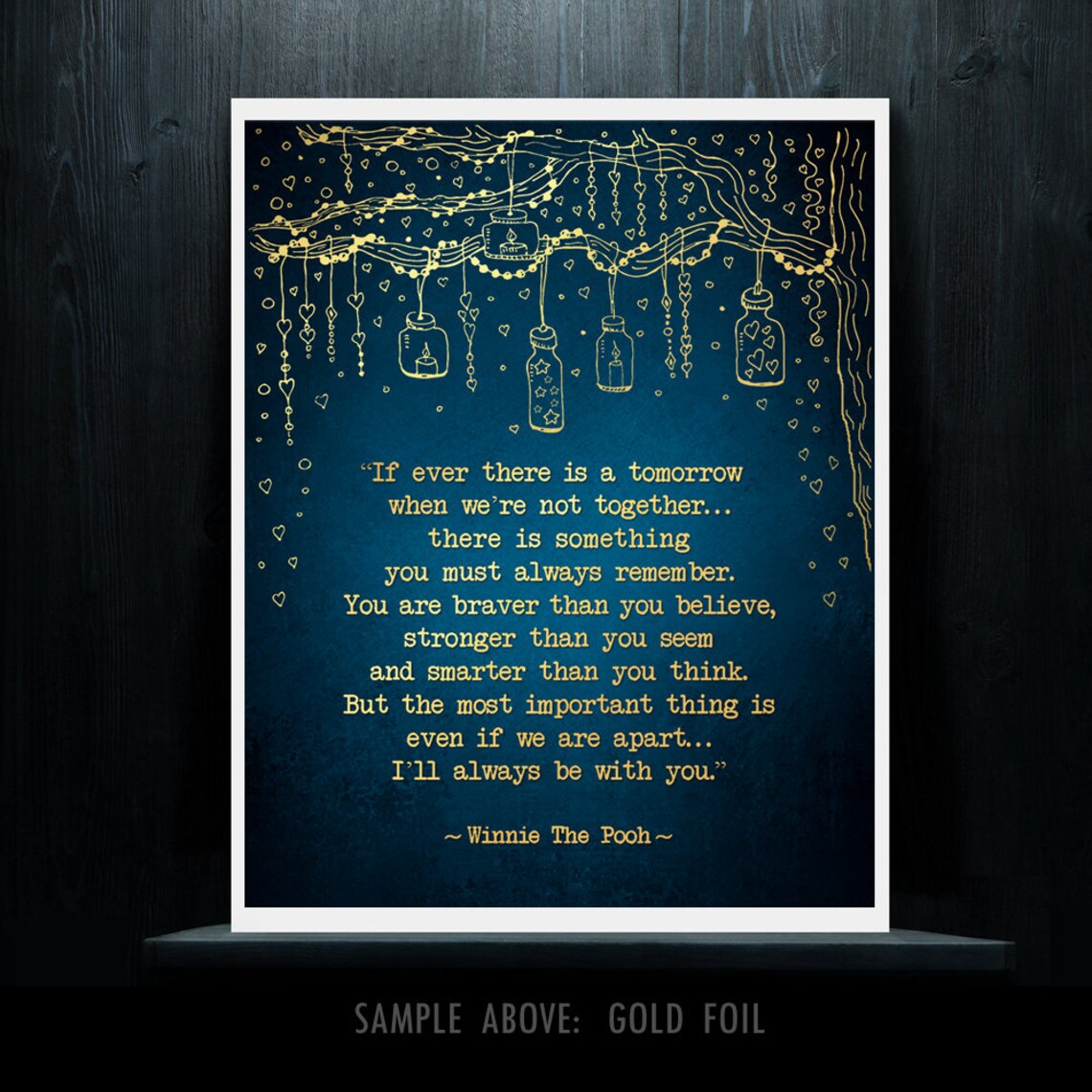 Winnie The Pooh Inspirational Quote Art Print - Image 2