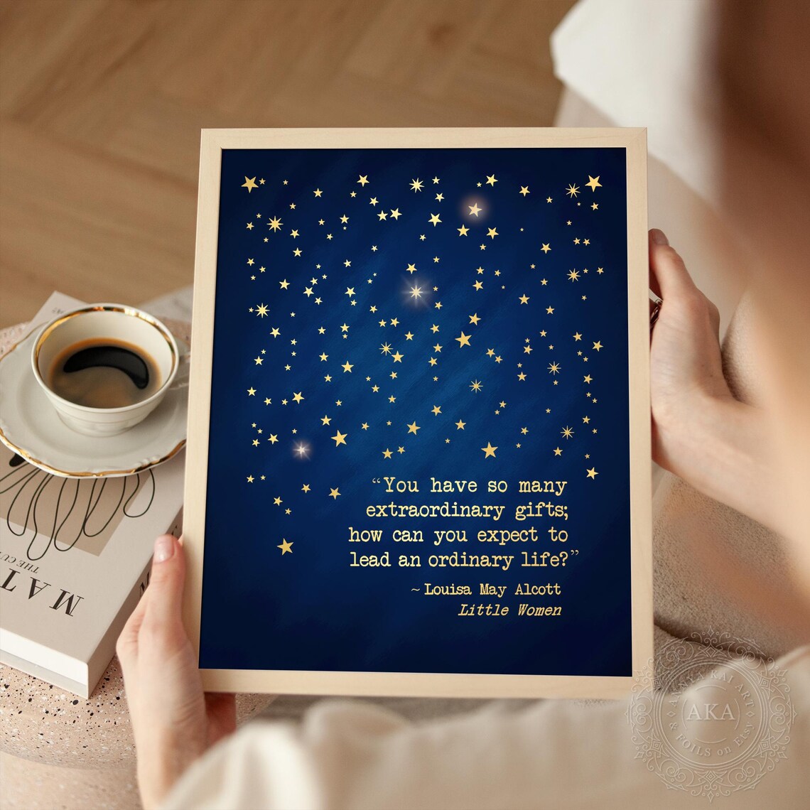 Louisa May Alcott Little Women Quote Art Print - Image 4
