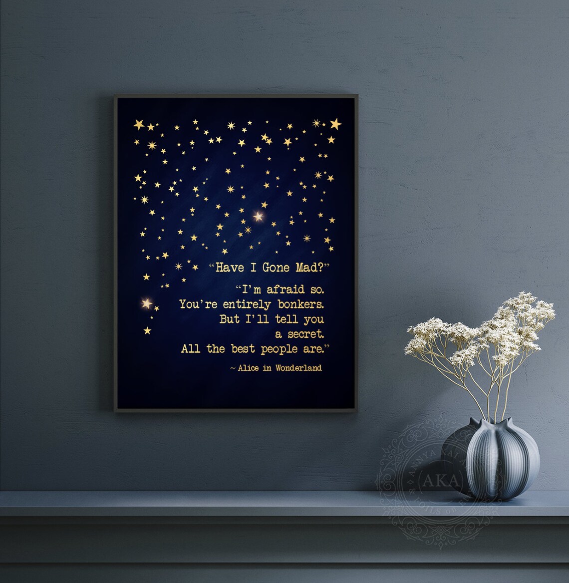 Alice In Wonderland Quote Poster, Classic Book Quote - Image 3