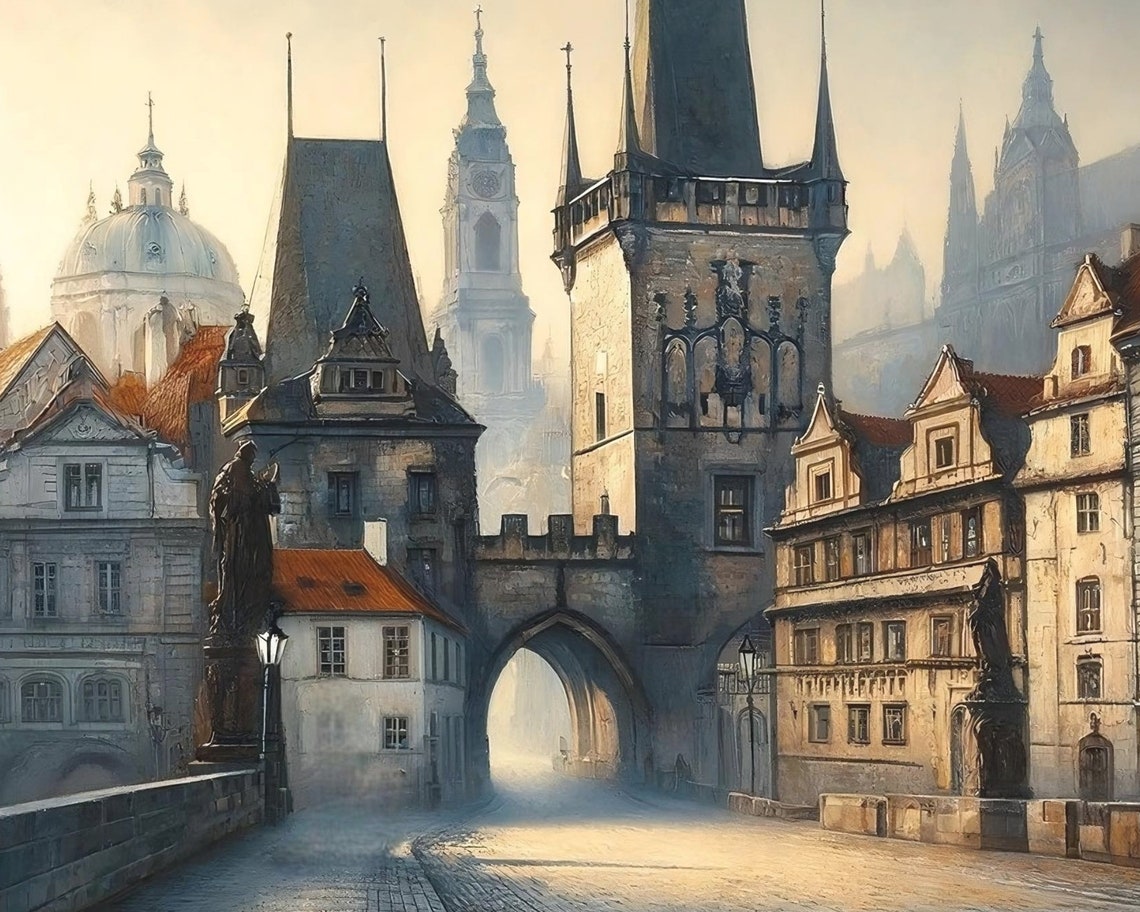 Prague Frame Tv Art Of Czech Republic Art For Travel Lovers Of Czechia Prague Tv Frame Art Czech Republic Oil Painting Screensaver - Image 3