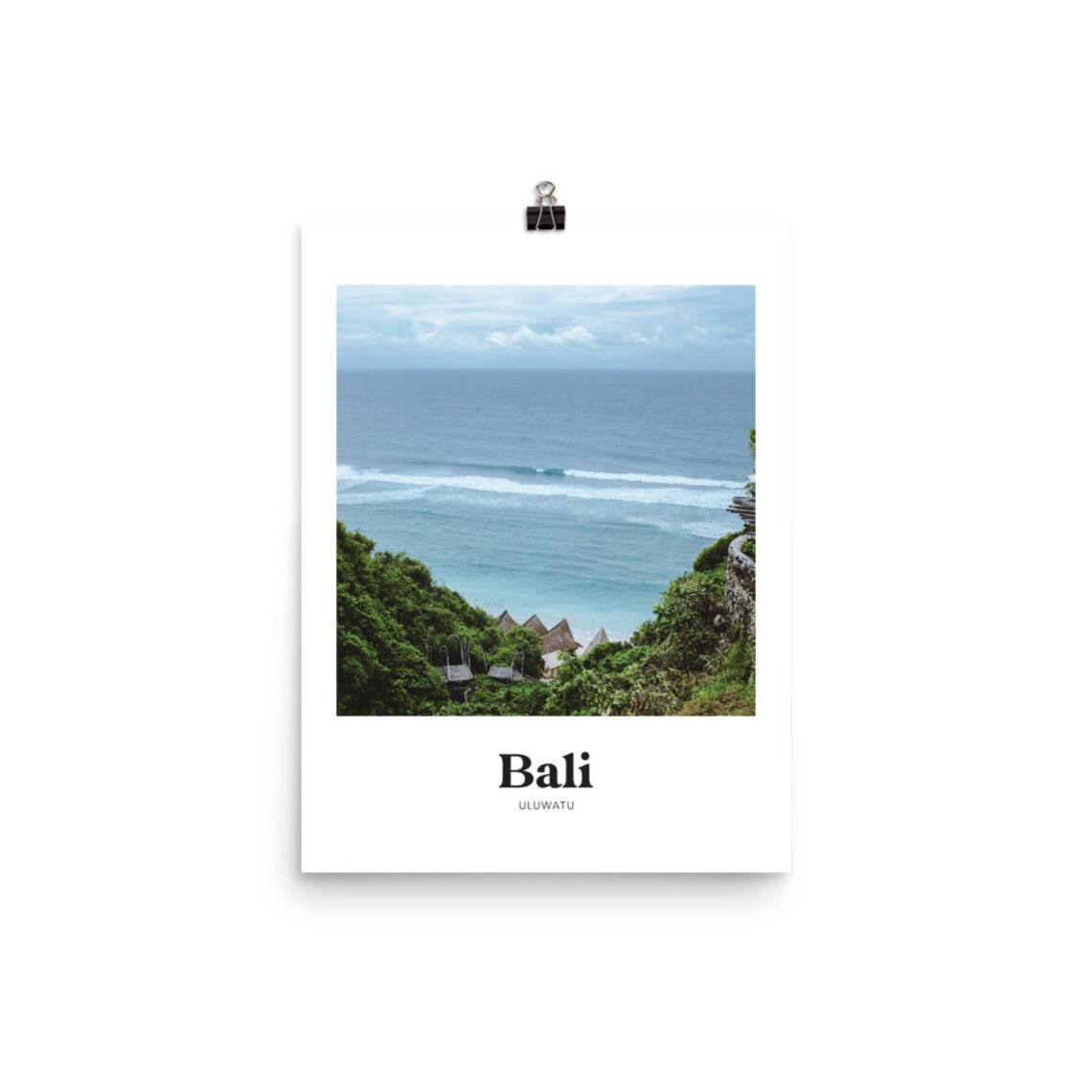 Bali Uluwatu Ocean Cliff Surf View Coastal Photography Travel Poster - Image 2