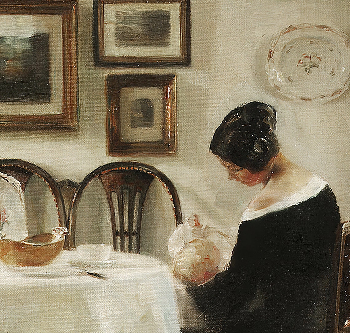 Victorian Portrait Painting, Mother And Baby Art Print - Image 3