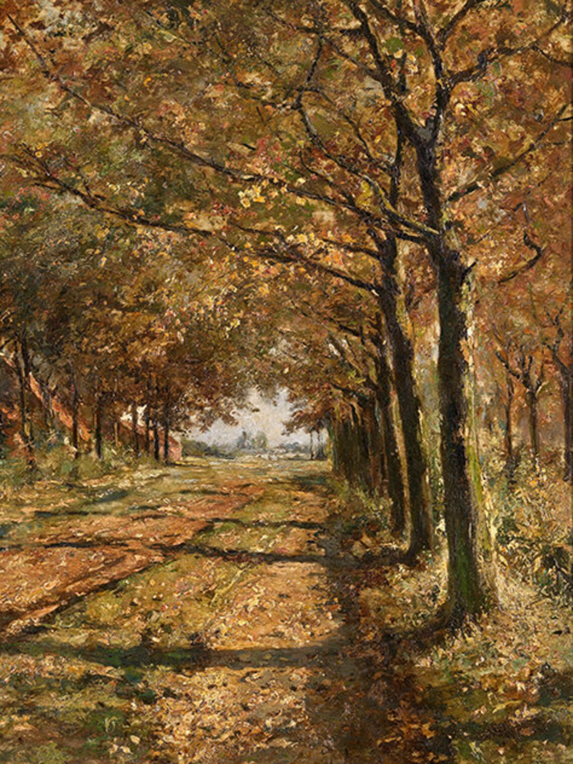 Cottagecore Fall Landscape Painting, Vintage Art Print - Image 3