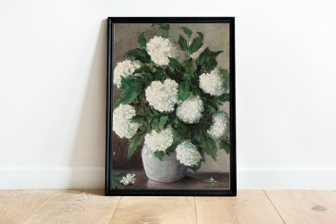 Hydrangea Painting, Vintage Botanical Art Print - Image 2