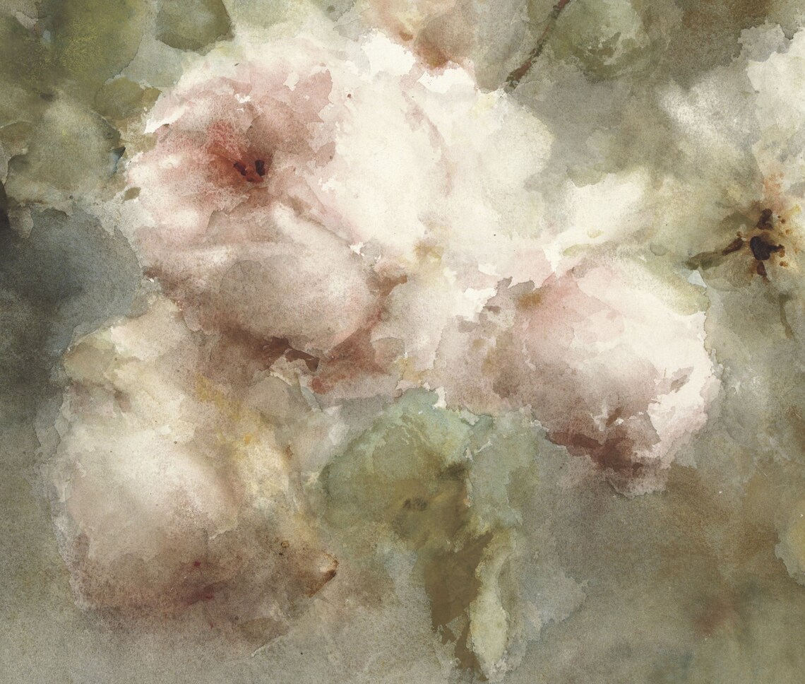Neutral Flower Still Life Vintage Roses Art Print - Image 3