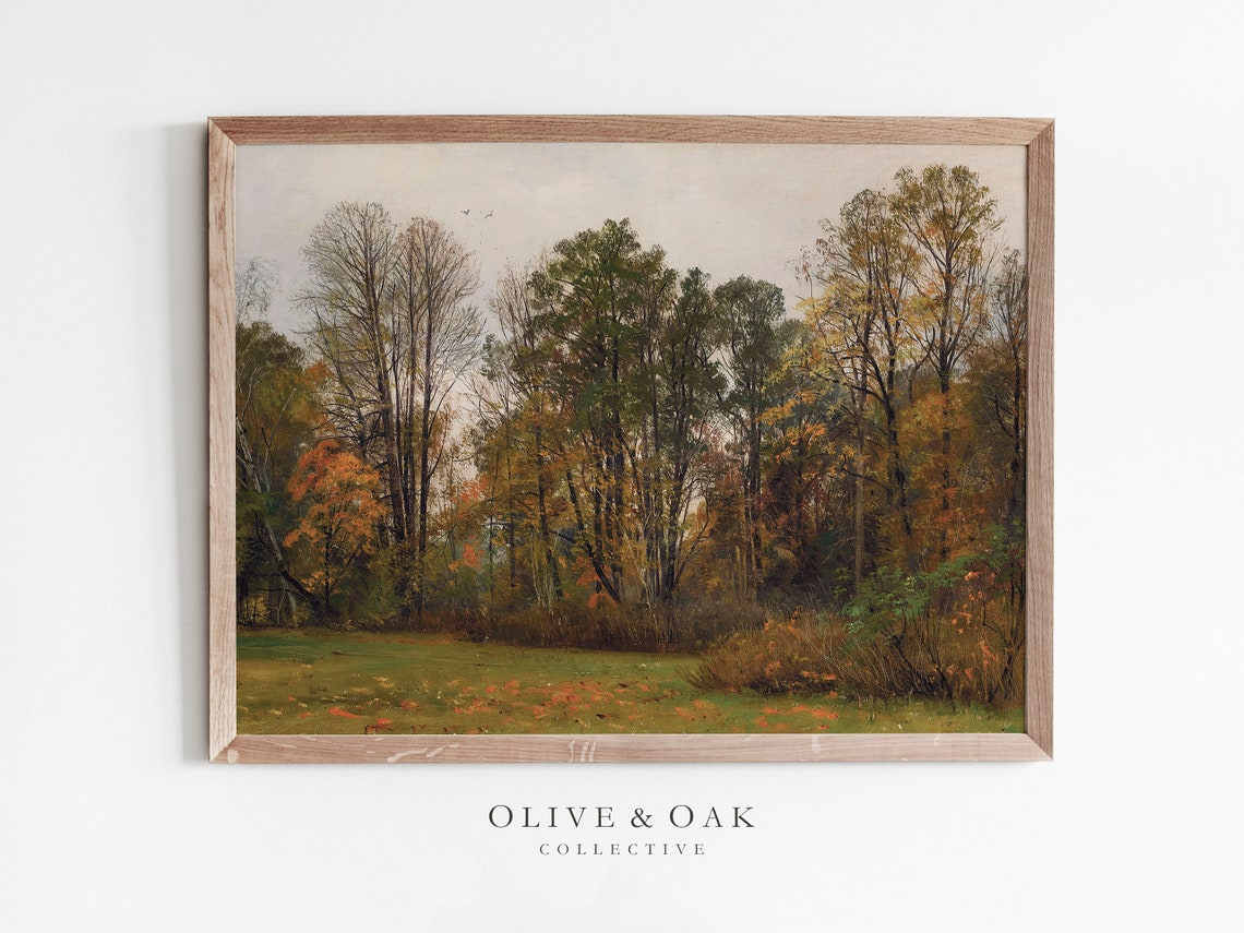 Vintage Fall Landscape - Autumn Art