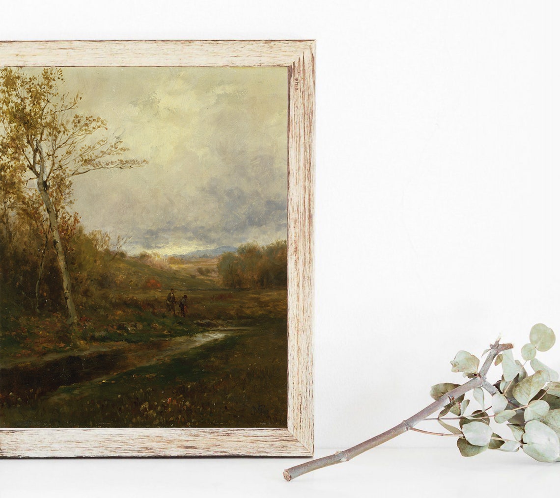 Autumn Landscape Painting, Vintage Country Art Print - Image 2