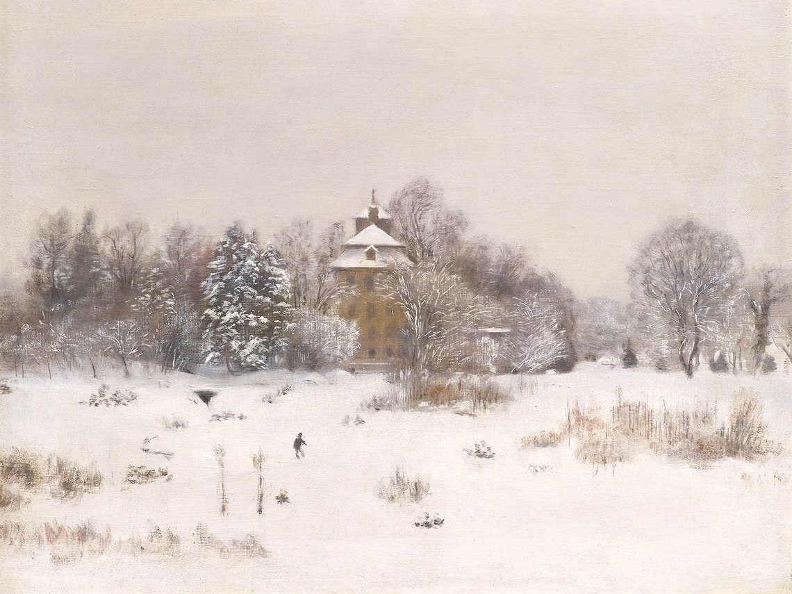 Snowy Landscape - Vintage Winter Art - Image 4