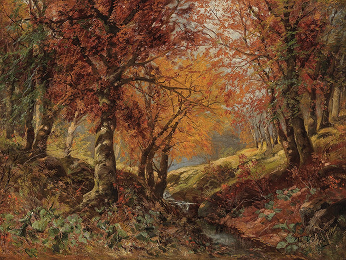 Autumn Landscape - Vintage Art - Image 4