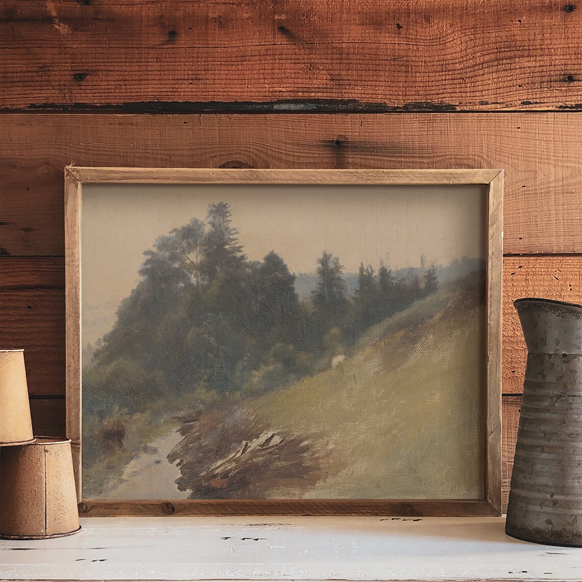 Rustic Mountain Landscape Art Print, Cabin Decor - Image 4