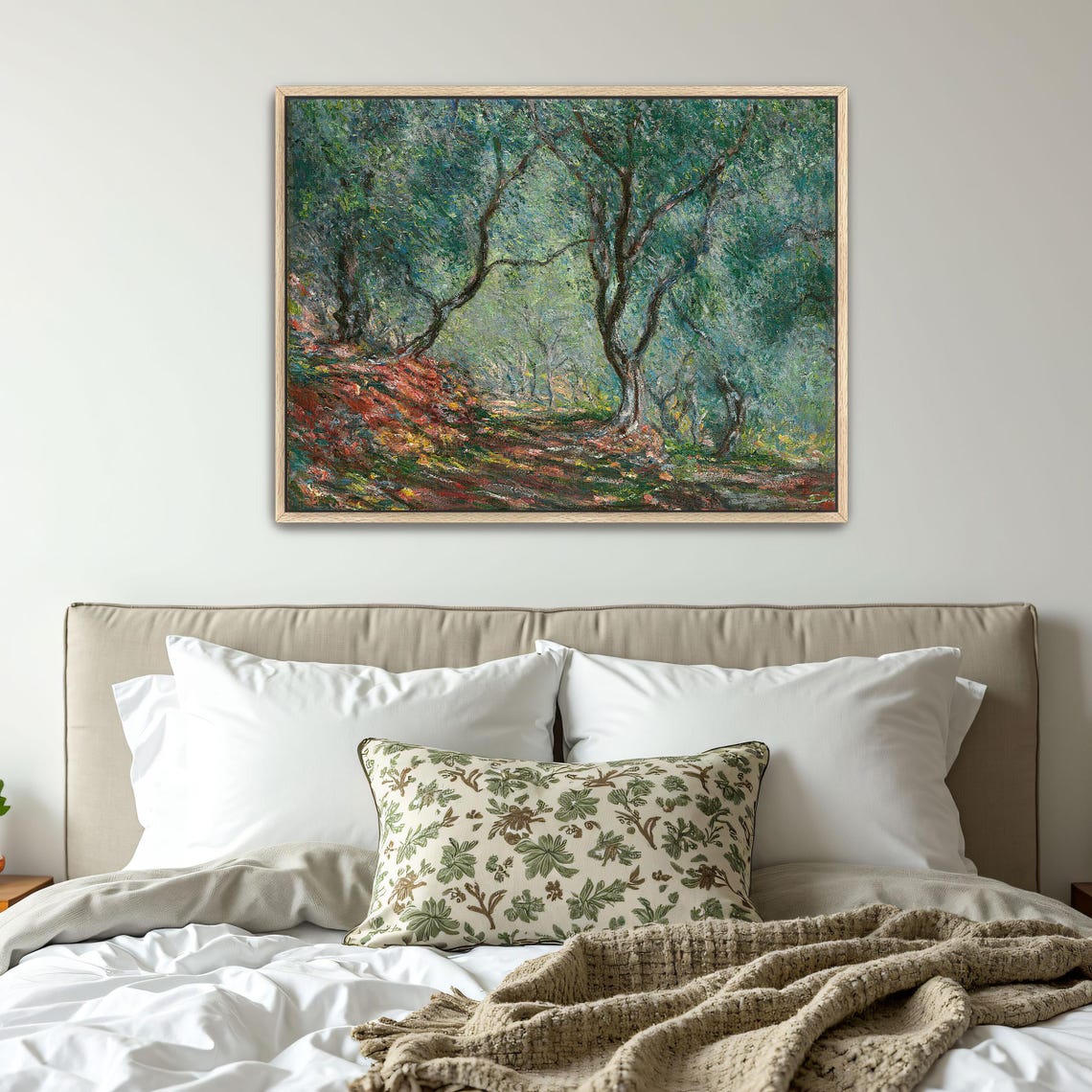 Olive Grove In Green Light Impressionist Landscape Painting Poster - Image 4